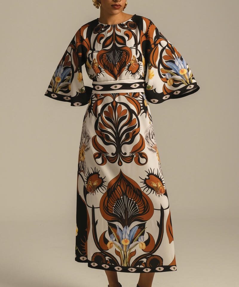 Alternative view of ORNAMENTAL LONG DRESS