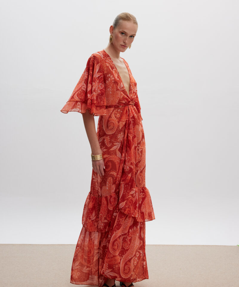 Bronze Goddess Kimono