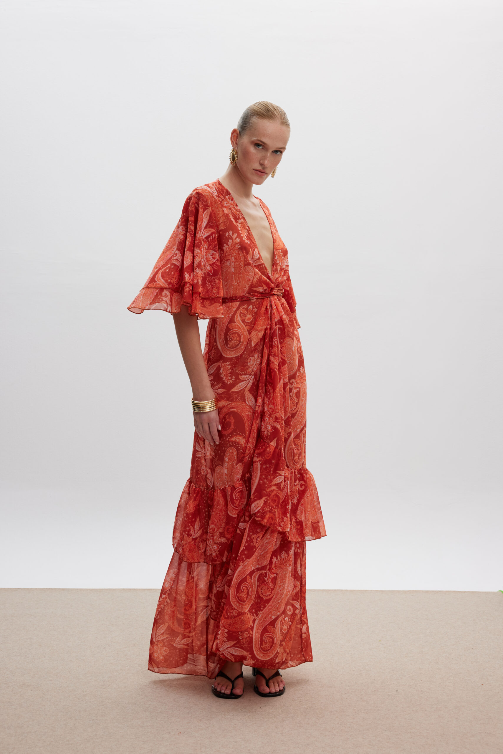 Bronze Goddess Kimono