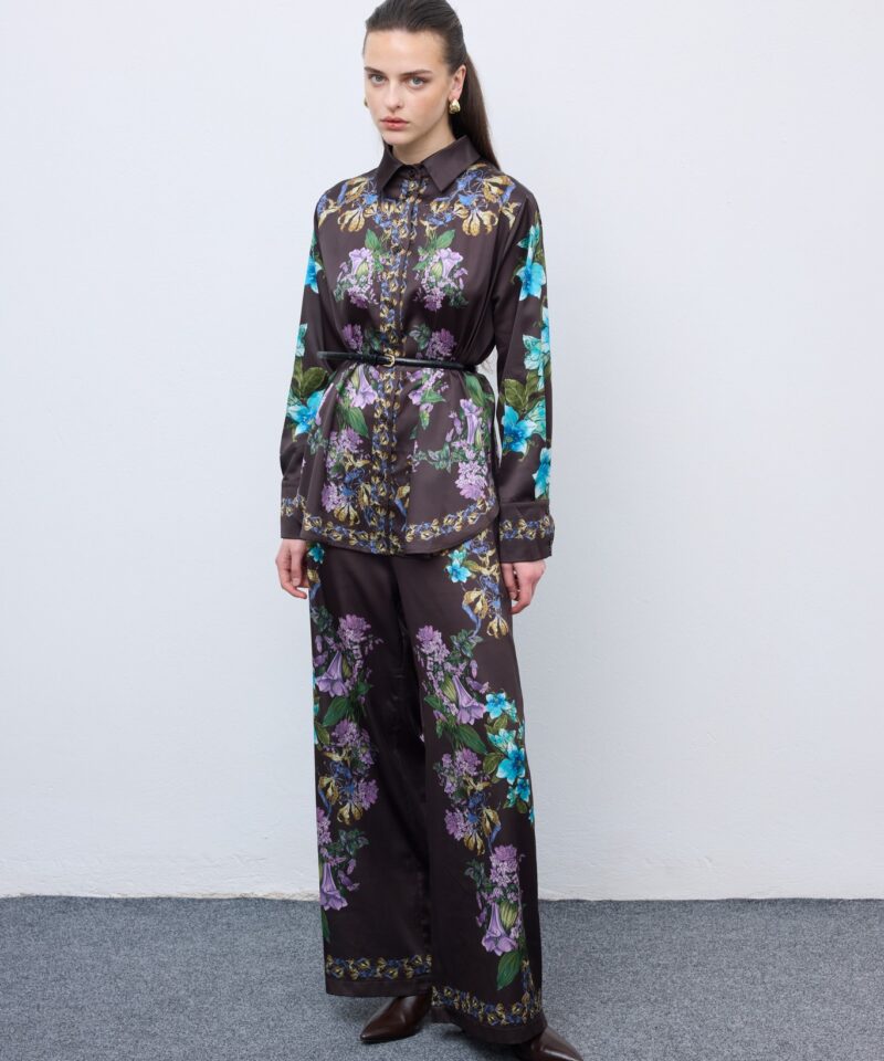 Alternative view of Mocha Blossom Pyjama Set